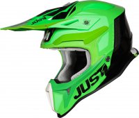 Moto pilba JUST1 J18 PULSAR neonov zeleno/titanovo/ern