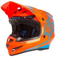 Troy Lee Designs MX Helmet GP Silhouette - Orange/Cyan