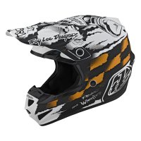 Troy Lee Designs MX Helmet SE4 Polyacrylite MIPS Strike - White/Black