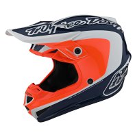 Troy Lee Designs MX Helmet SE4 Polyacrylite MIPS Corsa - Navy/Orange