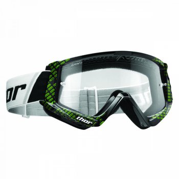 THOR Combat Goggle - cap black/lime