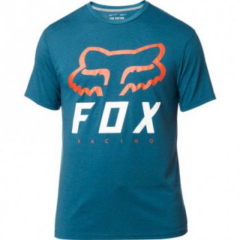 Triko FOX Heritage Forger Tech Tee Heather Midnight Blue