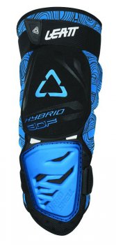 LEATT 3DF Hybrid Knee Guard - black/blue