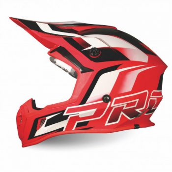 Přilba Progrip 3180 ABS - red/white