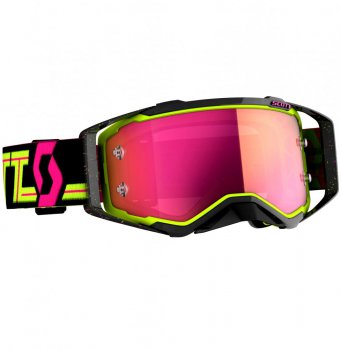 SCOTT PROSPECT Black/Yellow brle - Pink Chrome Lens