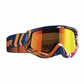 THOR Sniper Goggles geo navy/orange