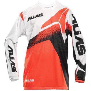 Motokrosov dres ALIAS MX A2 neonov erveno/bl