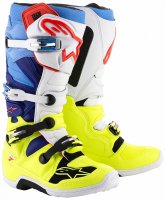 Boty Alpinestars TECH 7 yellow flo/white/blue/cyan