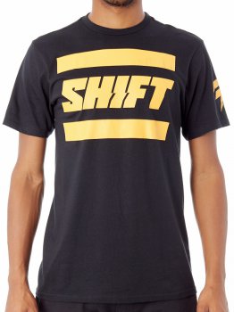 SHIFT 3Lack Label Tee - black/yellow 18