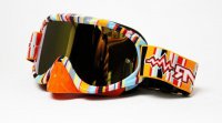 RNR Hybrid tear-off/mirror lens brle - STRIPE