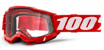 Brle 100% ACCURI 2 ENDURO ERVEN - IR DUAL PLEXI