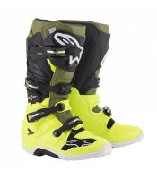 Boty Alpinestars TECH 7 lut fluo/vojensk zelen/ern 19