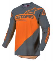 Dres Alpinestars RACER FLAGSHIP ČERNÁ ANTRACIT/ORANŽOVÁ 22