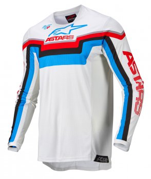 Dres Alpinestars TECHSTAR QUADRO  (bl/modr neon/erven 22