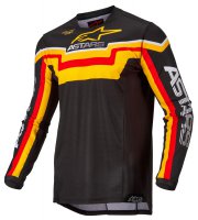 Dres Alpinestars TECHSTAR QUADRO ern/lut/mandarinka 22