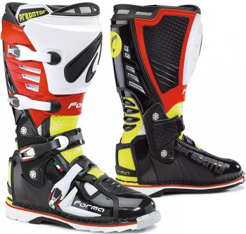 Moto boty FORMA PREDATOR erno/lut fluo/erven