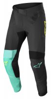Kalhoty Alpinestars SUPERTECH BLAZE ČERNÁ/ZELENÁ/ŽLUTÁ FLUO 22