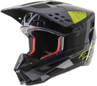 Přilba Alpinestars S-M5 Rover antracit/žlutá fluo/šedá maskáčová 21