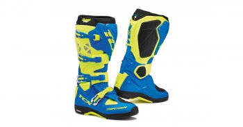 Moto boty TCX COMP EVO MICHELIN royal modro/fluo lut