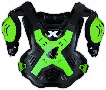 Chrani hrudi Ufo X-Concept black/green flou