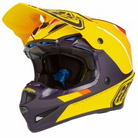 Troy Lee Designs MX Helmet SE4 Polyacrylite MIPS Beta - Navy/Yellow