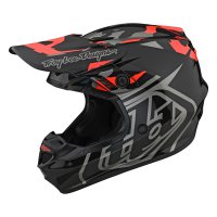 Troy Lee Designs MX Helmet GP Camo - Black/Rocked - Red