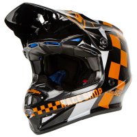 Troy Lee Designs MX Helmet SE4 Polyacrylite Checker - Black/Gold