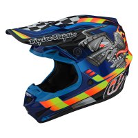 Troy Lee Designs MX Helmet SE4 Polyacrylite MIPS Carb - Blue